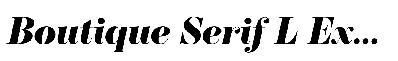 Boutique Serif L Extra Bold Italic
